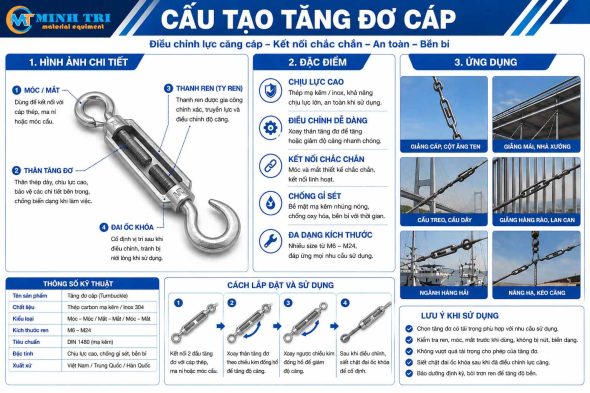 Cấu tạo tăng đơ cáp