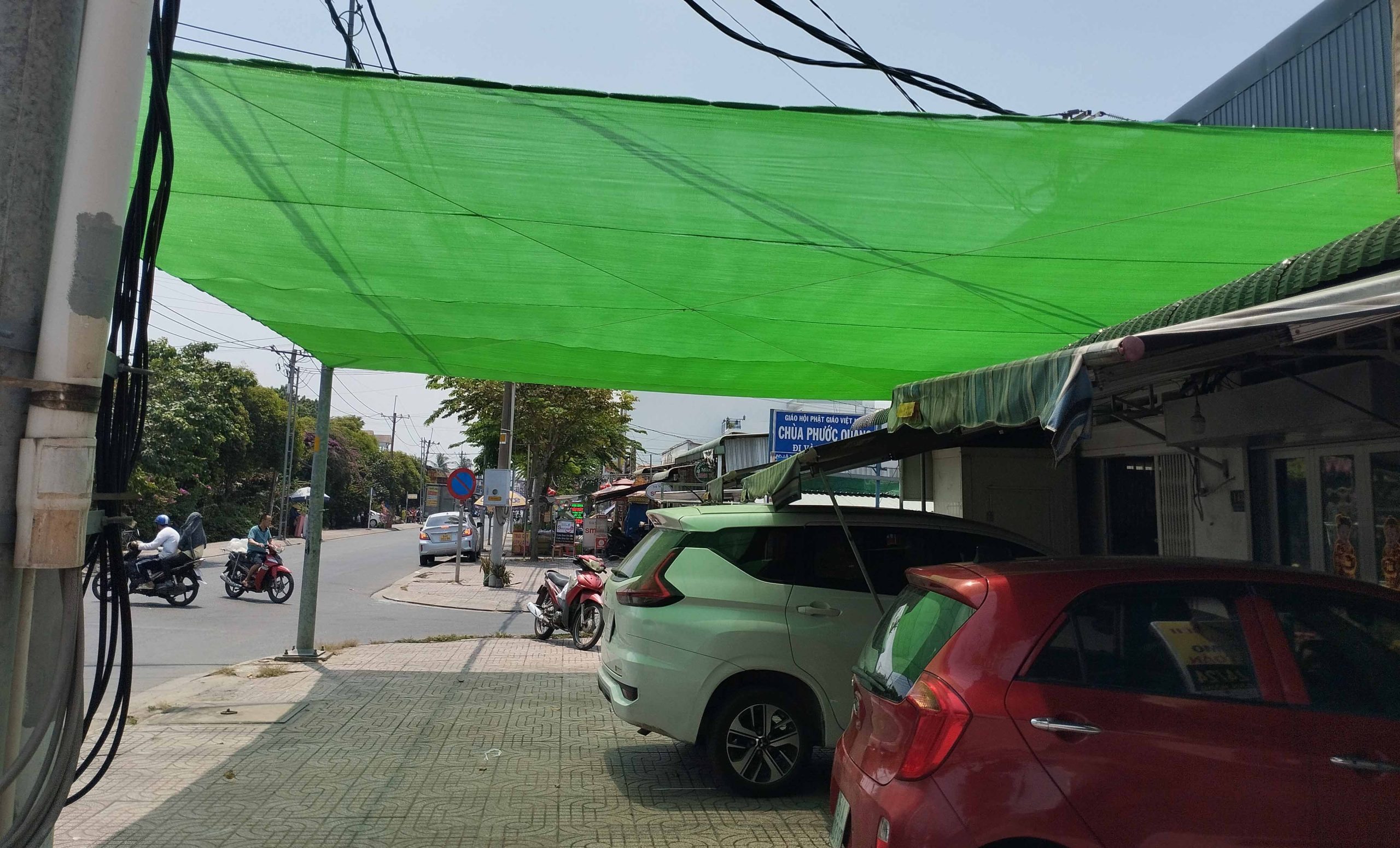 Thi công lưới che nắng tại củ chi