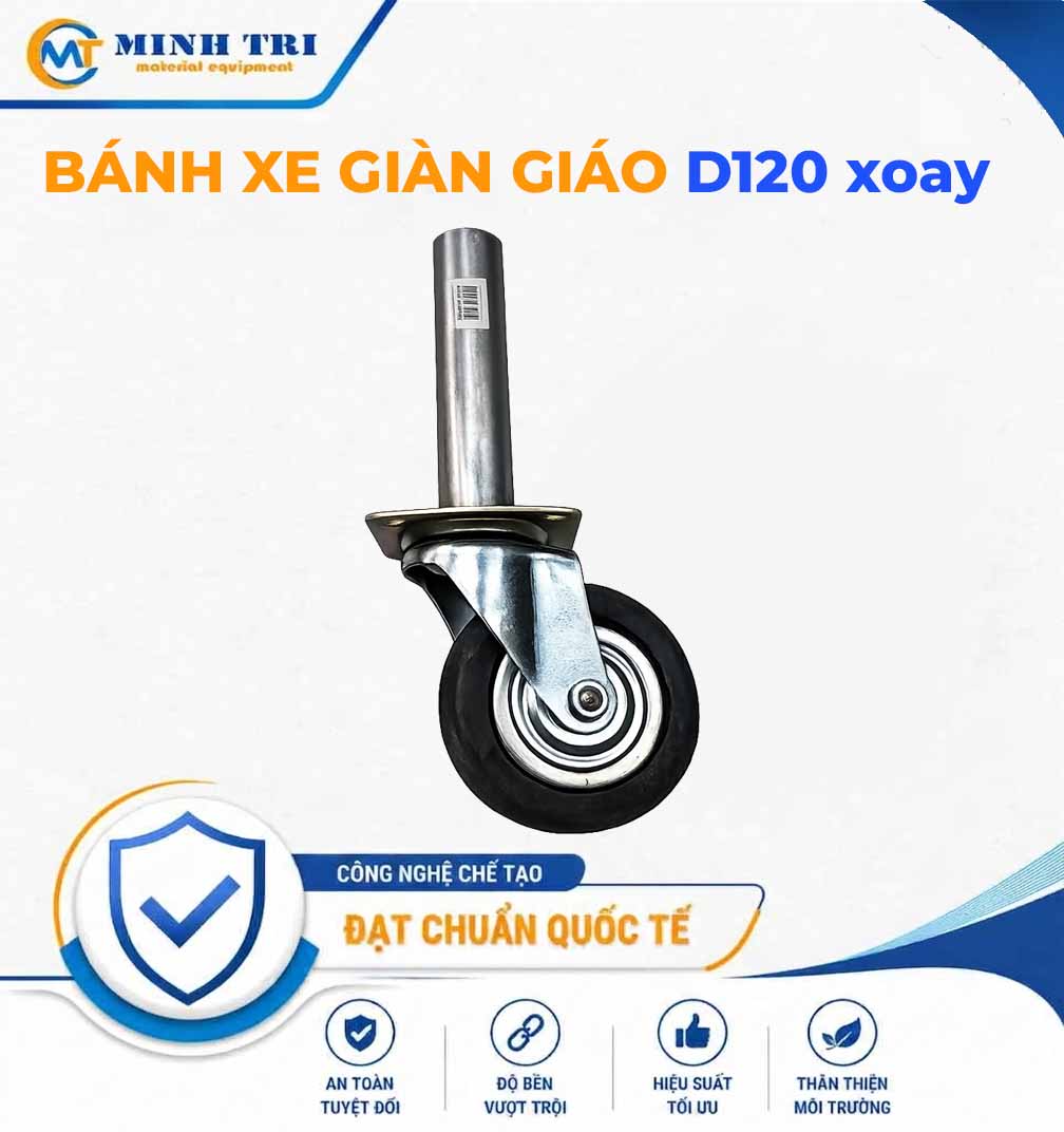 bánh xe giàn giáo D120 xoay