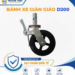 bánh xe giàn giáo D200 khóa