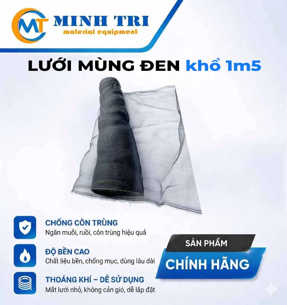 lưới mùng đen khổ 1m5