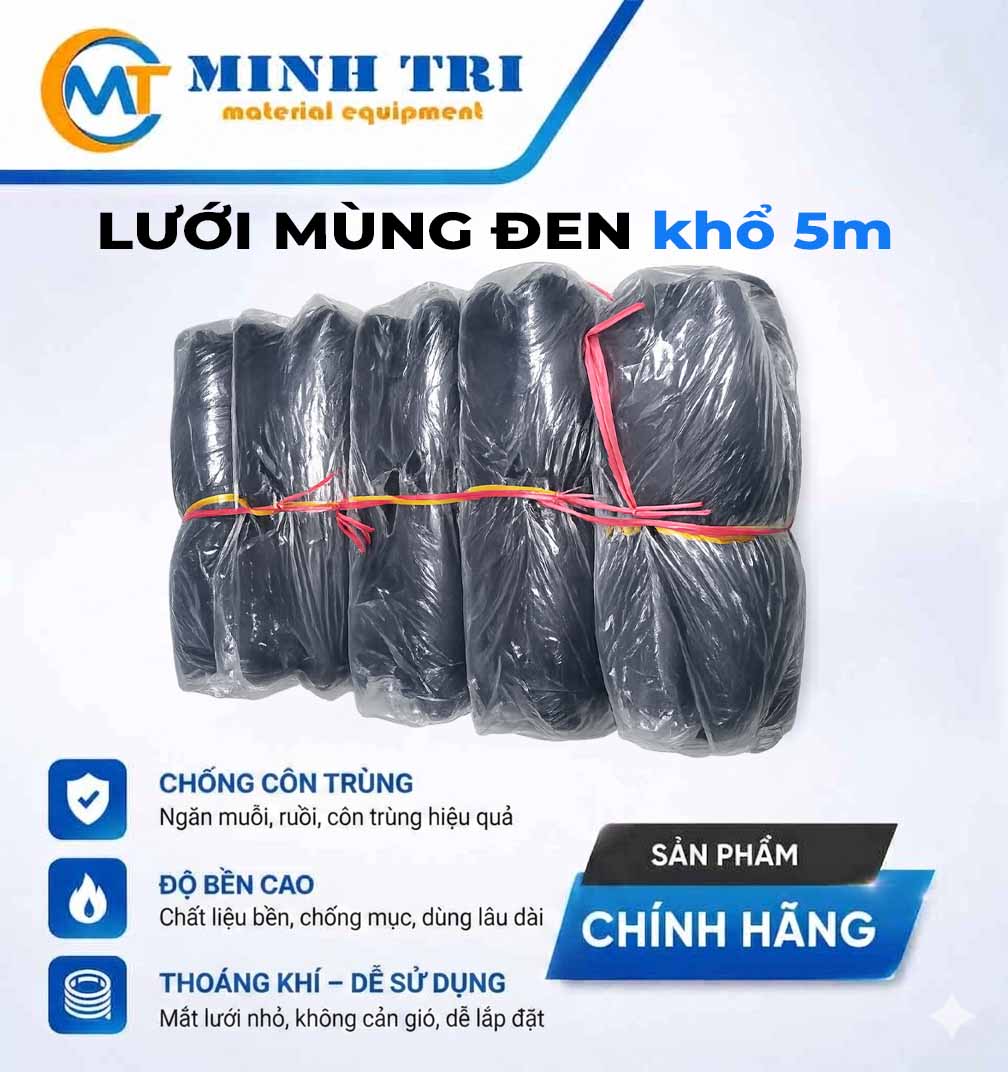 lưới mùng đen khổ 5m