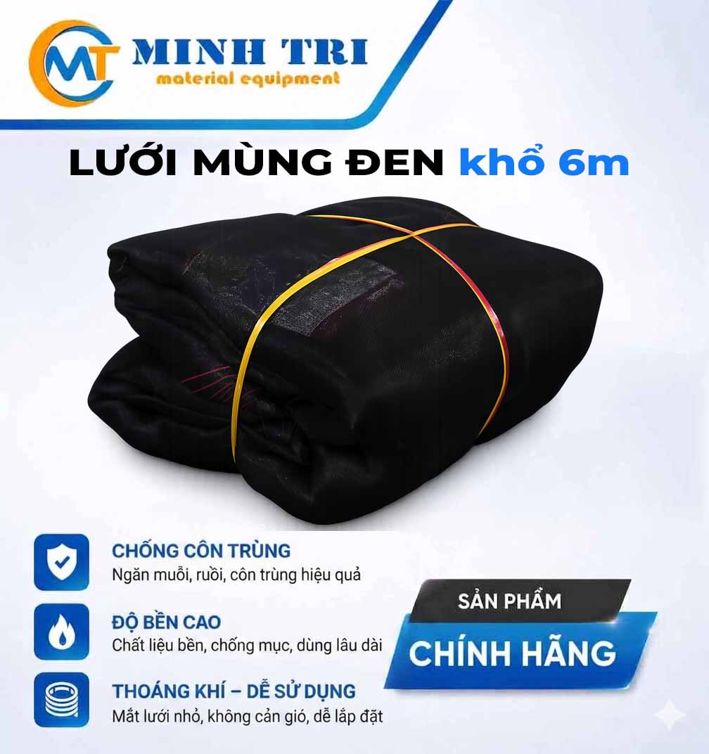 lưới mùng đen khổ 6m