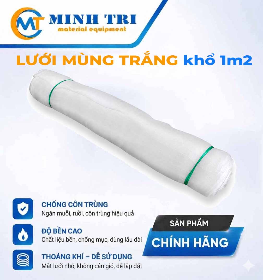 lưới mùng trắng khổ 1m2