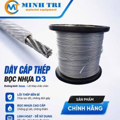 cáp bọc nhựa 3mm - cáp thép bọc nhựa D10