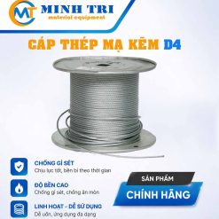 cáp thép mạ kẽm D4 - cáp mạ kẽm D4