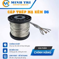cáp thép mạ kẽm D6 - cáp mạ kẽm D6