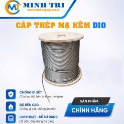 cáp thép mạ kẽm D10 - cáp mạ kẽm D10