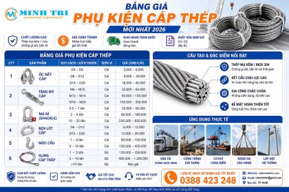 Bảng giá phụ kiện cáp thép