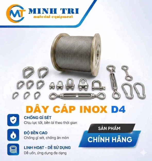 Cáp inox D4