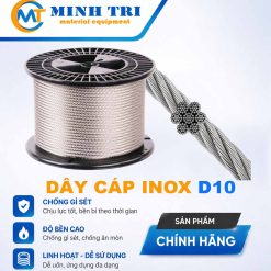 cáp inox D10 - cáp thép inox D10