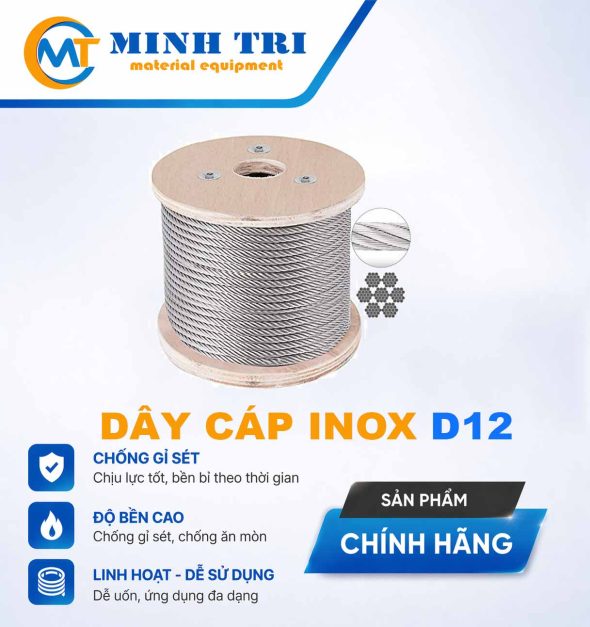 Cáp inox D12