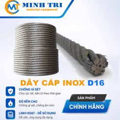 cáp inox D16 - cáp thép inox D16