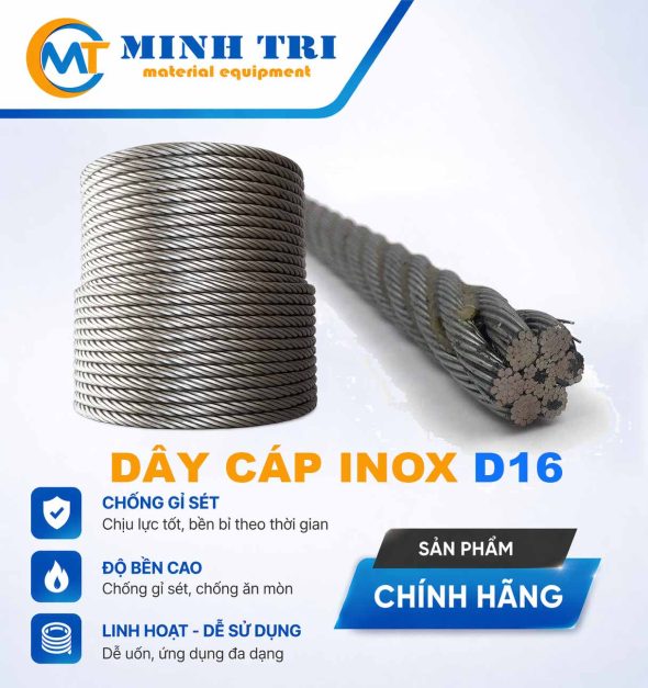 Cáp inox D16