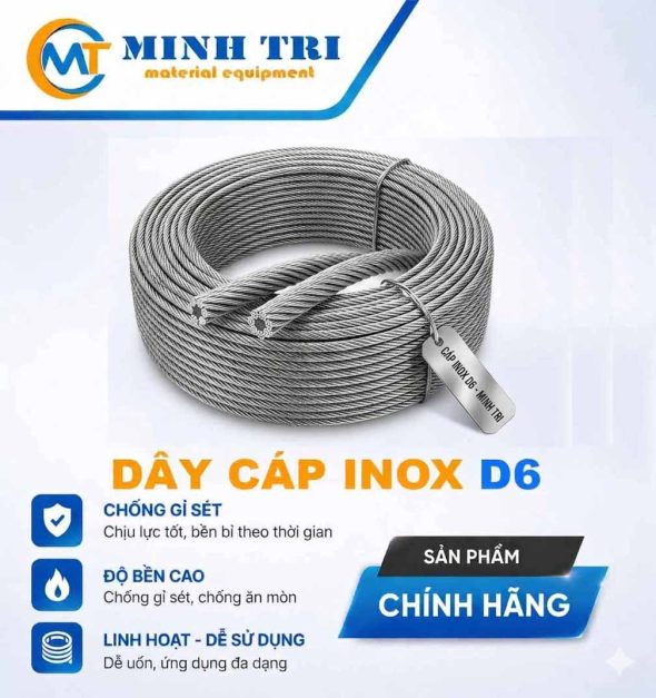 Cáp inox D6