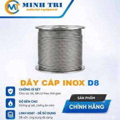 dây cáp inox D8 - cáp thép inox D8