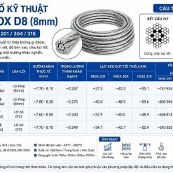 Cáp inox D8 - Ảnh 3
