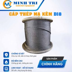 cáp thép mạ kẽm D18 - cáp mạ kẽm D18