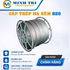 cáp thép mạ kẽm D20 - cáp mạ kẽm D20
