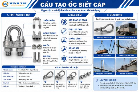 Ốc siết cáp D4