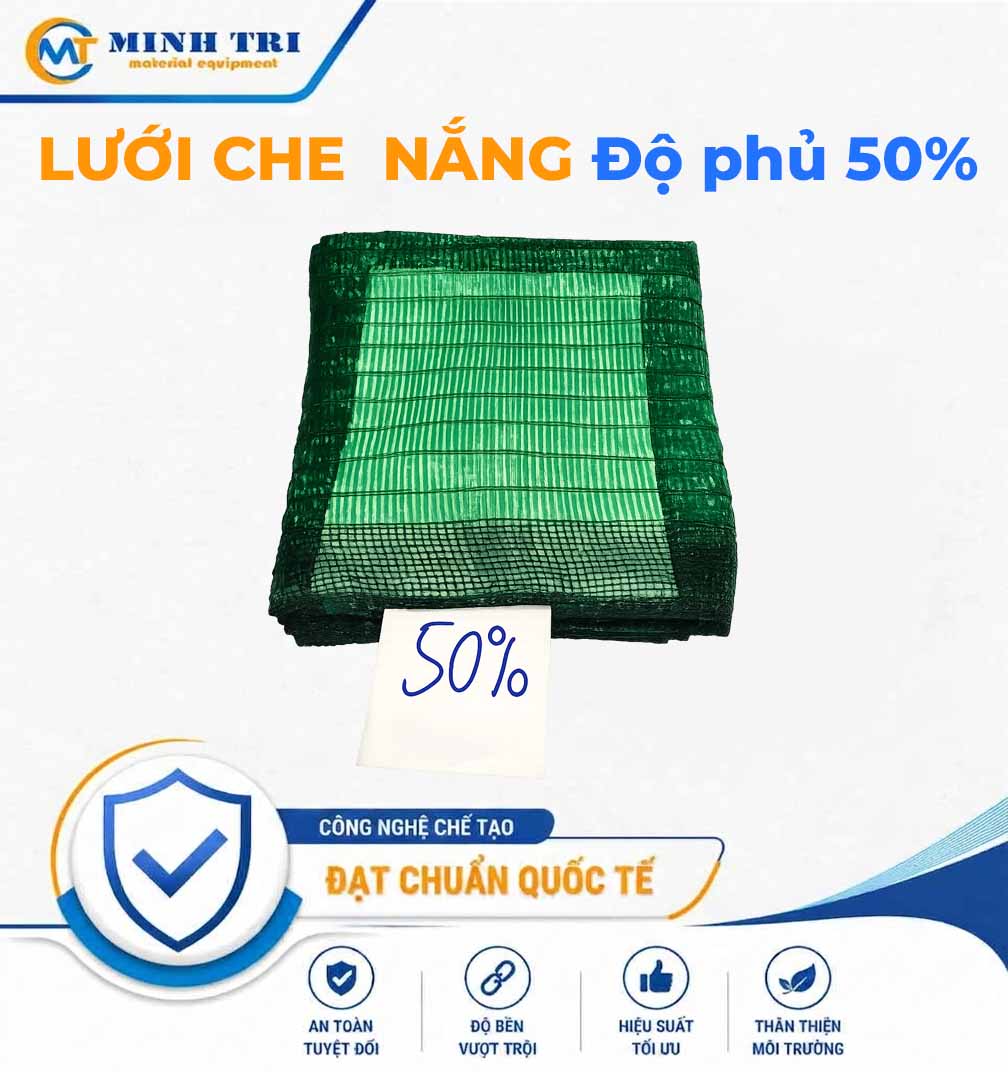 lưới che nắng độ phủ 50%