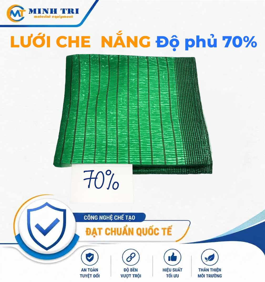 lưới che nắng độ phủ 70%