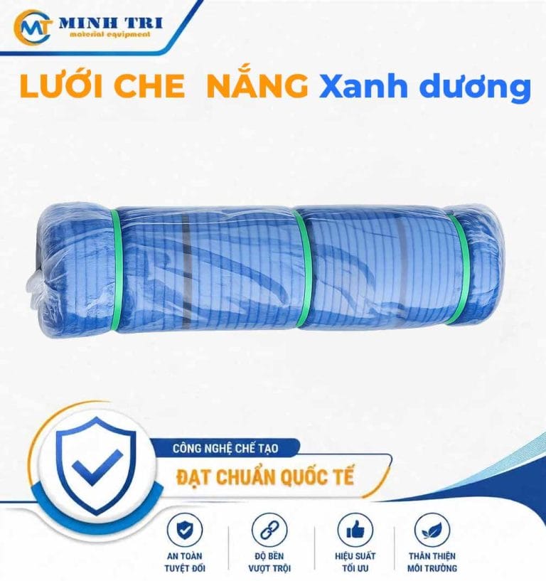 Lưới che nắng Thái Lan màu xanh dương dạng cuộn