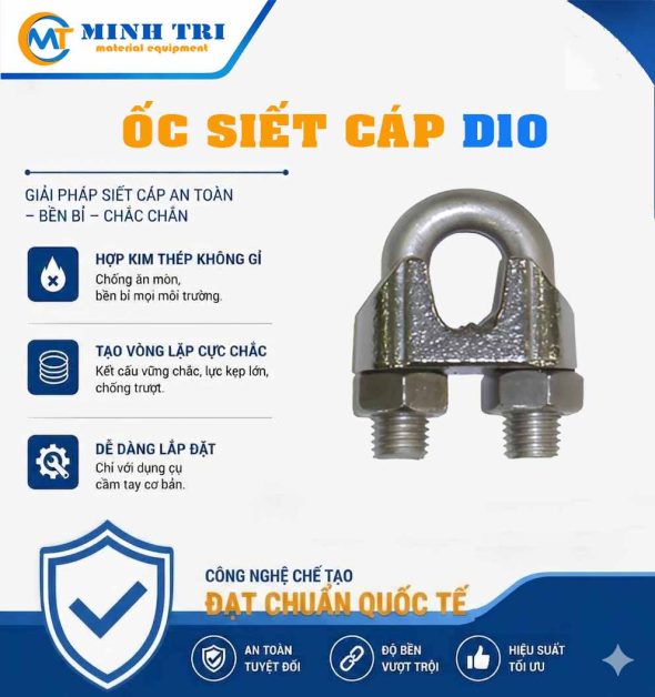 Ốc siết cáp D10