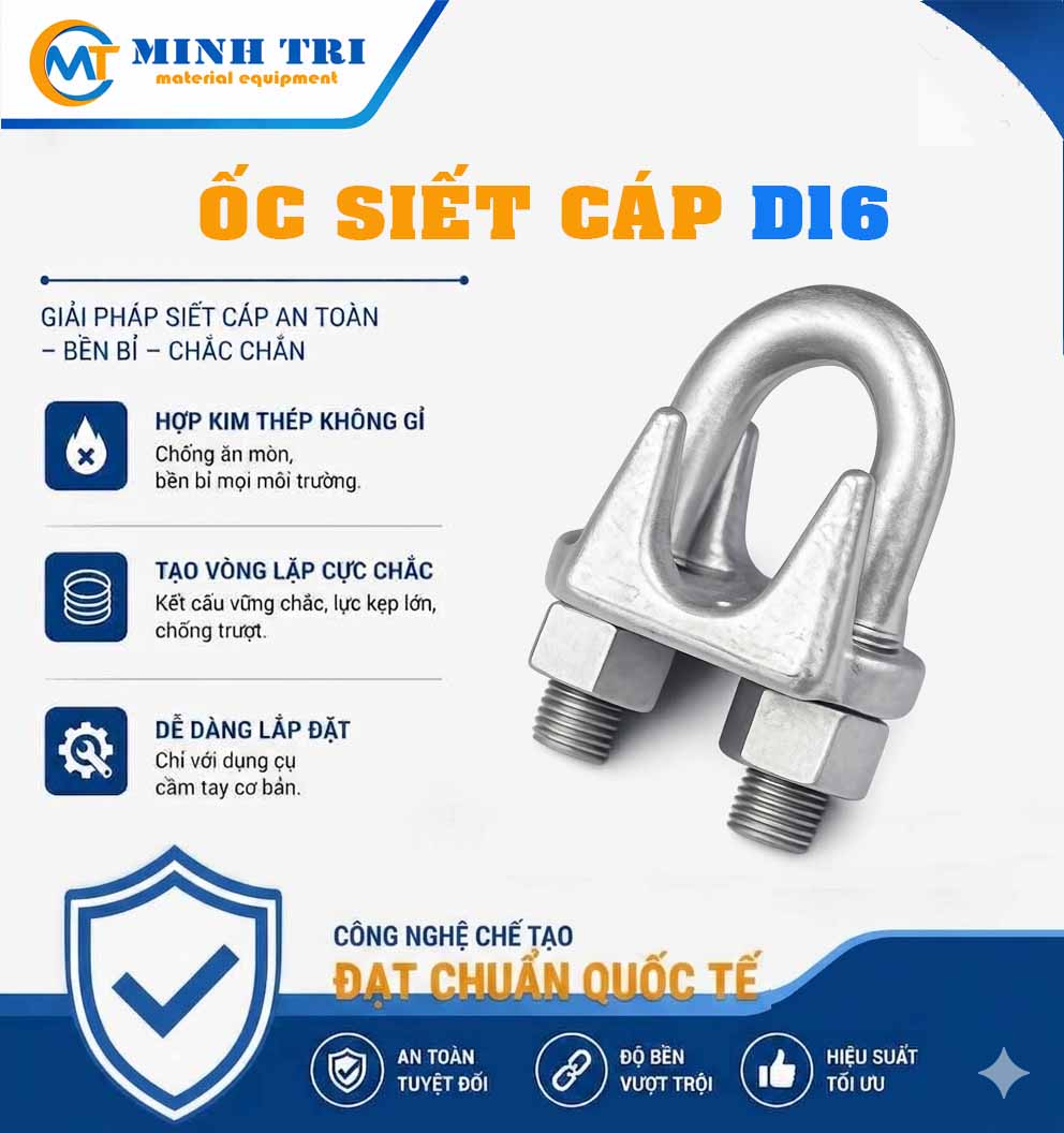 ốc siết cáp D16 - ốc xiết cáp D16