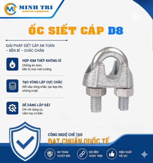 Ốc siết cáp D8