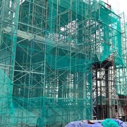 thi công trình lưới bao che màu xanh lá