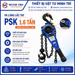 pa lăng lắc tay psk 1.6 tấn