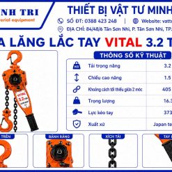 Pa lăng lắc tay vital 3.2 tấn - Ảnh 4