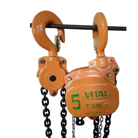 Cấu tạo móc và xích tải pa lăng Vital 5 tấn