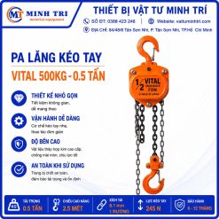 pa lăng kéo tay vital 500kg