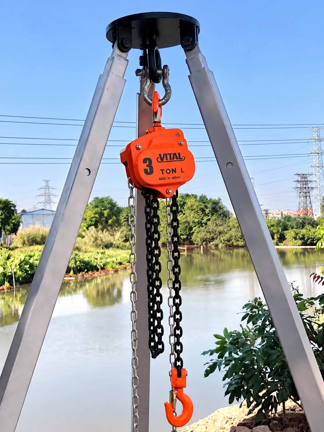 ứng dụng pa lăng kéo tay vital 3 tấn