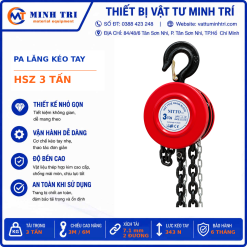 Pa lăng kéo tay HSZ 3 tấn - hình sản phẩm chính của Vật Tư Minh Trí