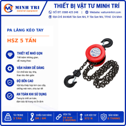 Pa lăng kéo tay HSZ 5 tấn - hình sản phẩm chính của Vật Tư Minh Trí