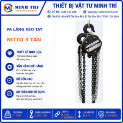 Pa lăng kéo tay Nitto 3 tấn - ảnh sản phẩm tại Vật Tư Minh Trí