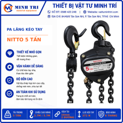 Pa lăng kéo tay Nitto 5 tấn