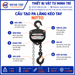 Pa lăng kéo tay Nitto 5 tấn - Ảnh 5