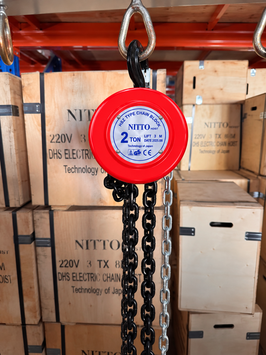 Ảnh thực tế kho Pa lăng kéo tay HSZ 2 tấn
