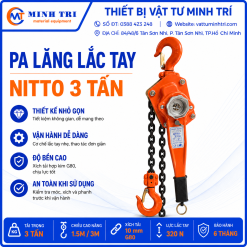 Pa lăng lắc tay Nitto 3 tấn