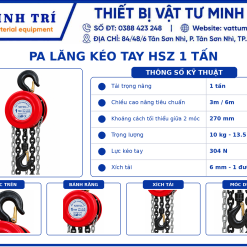 Pa lăng kéo tay HSZ 1 tấn - Ảnh 3