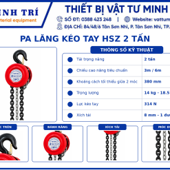 Pa lăng kéo tay HSZ 2 tấn - Ảnh 3