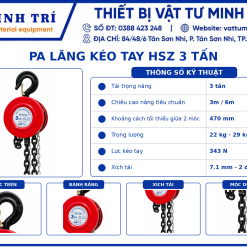 Pa lăng kéo tay HSZ 3 tấn - Ảnh 3