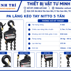 Pa lăng kéo tay Nitto 5 tấn - Ảnh 3